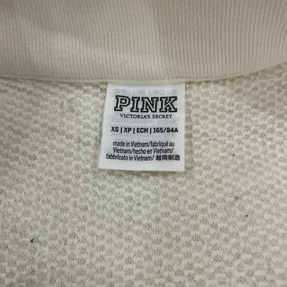 Cream Sherpa Quarter-Zip Pullover Pink Brand - Picture 13 of 13